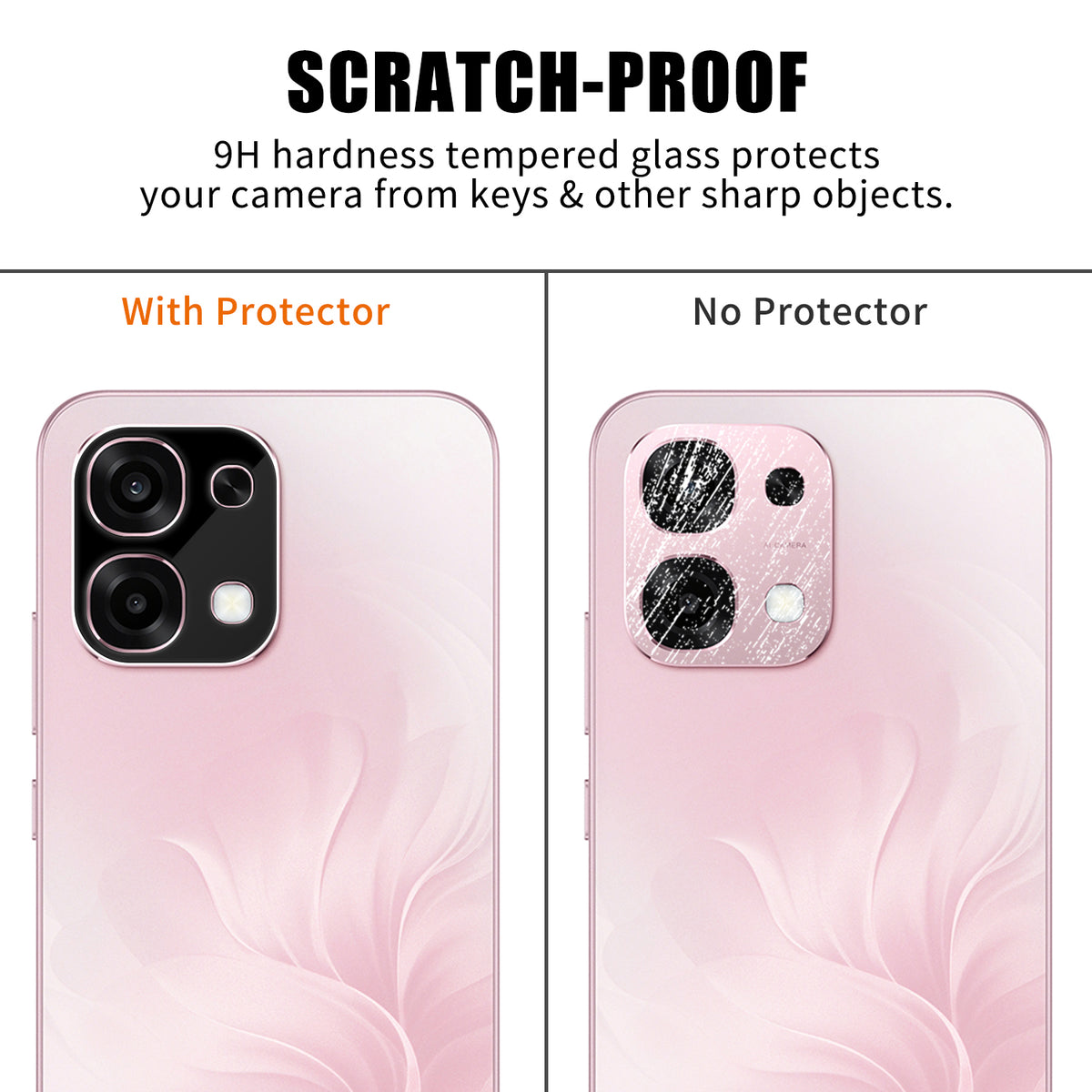 For Oppo A6 Pro 5G / Oppo F31 5G Full Cover Camera Lens Protector Silk Print HD Anti-Fingerprint AR Tempered Glass Lens Film