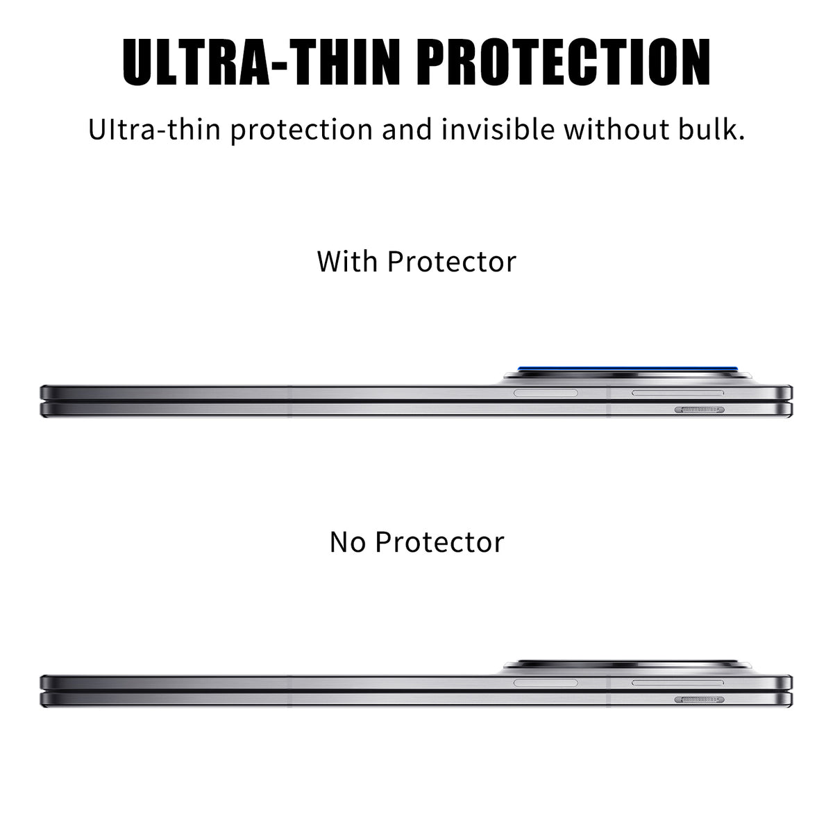 Oppo Find N5 5G Heltäckande Kameralinsskydd Silkestryck HD Anti-fingeravtryck AR Härdat Glas Linsfilm