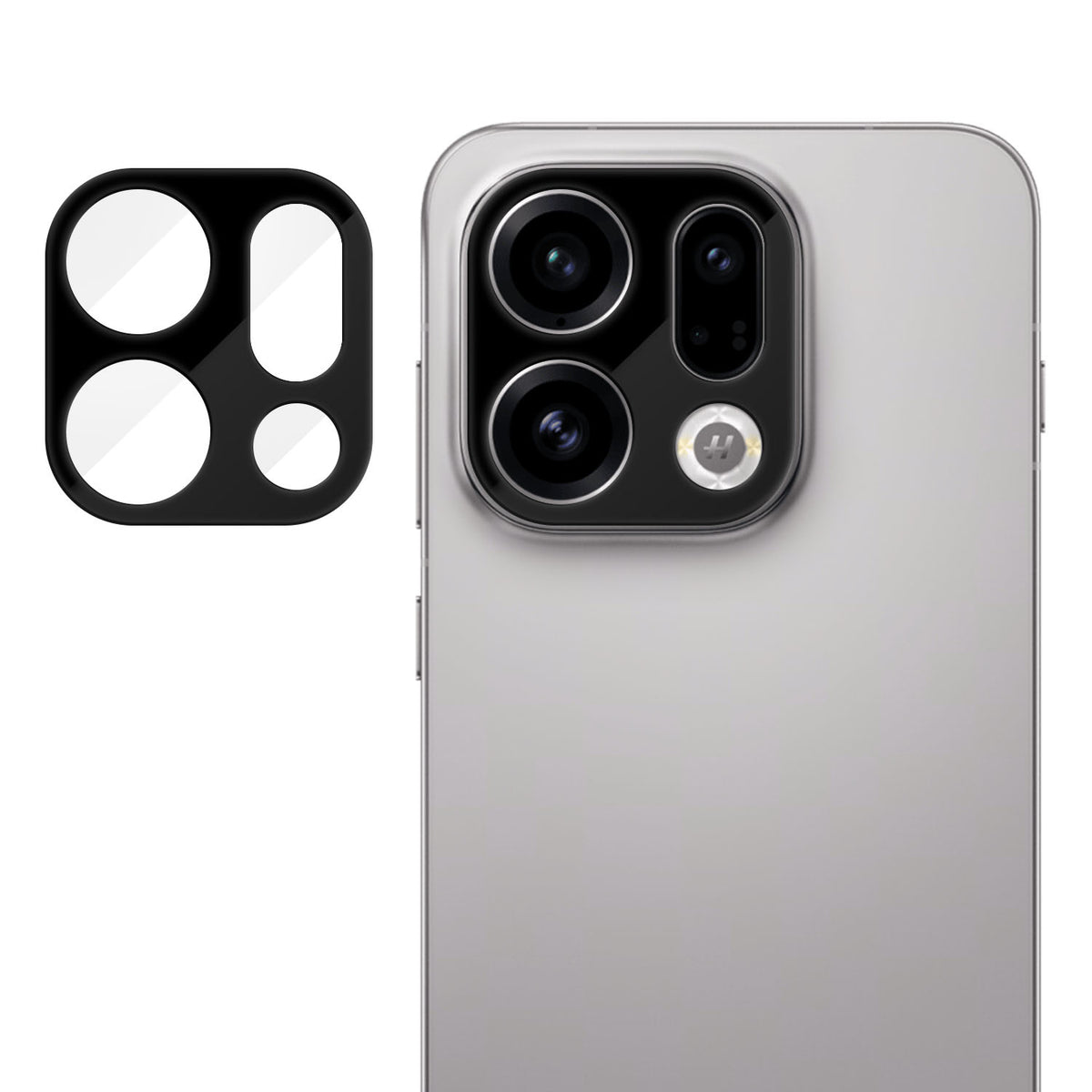 Oppo Find X9 5G fulddækkende kameralinsebeskyttelse, silketryk, HD, anti-fingeraftryk, AR-hærdet glaslinsefilm