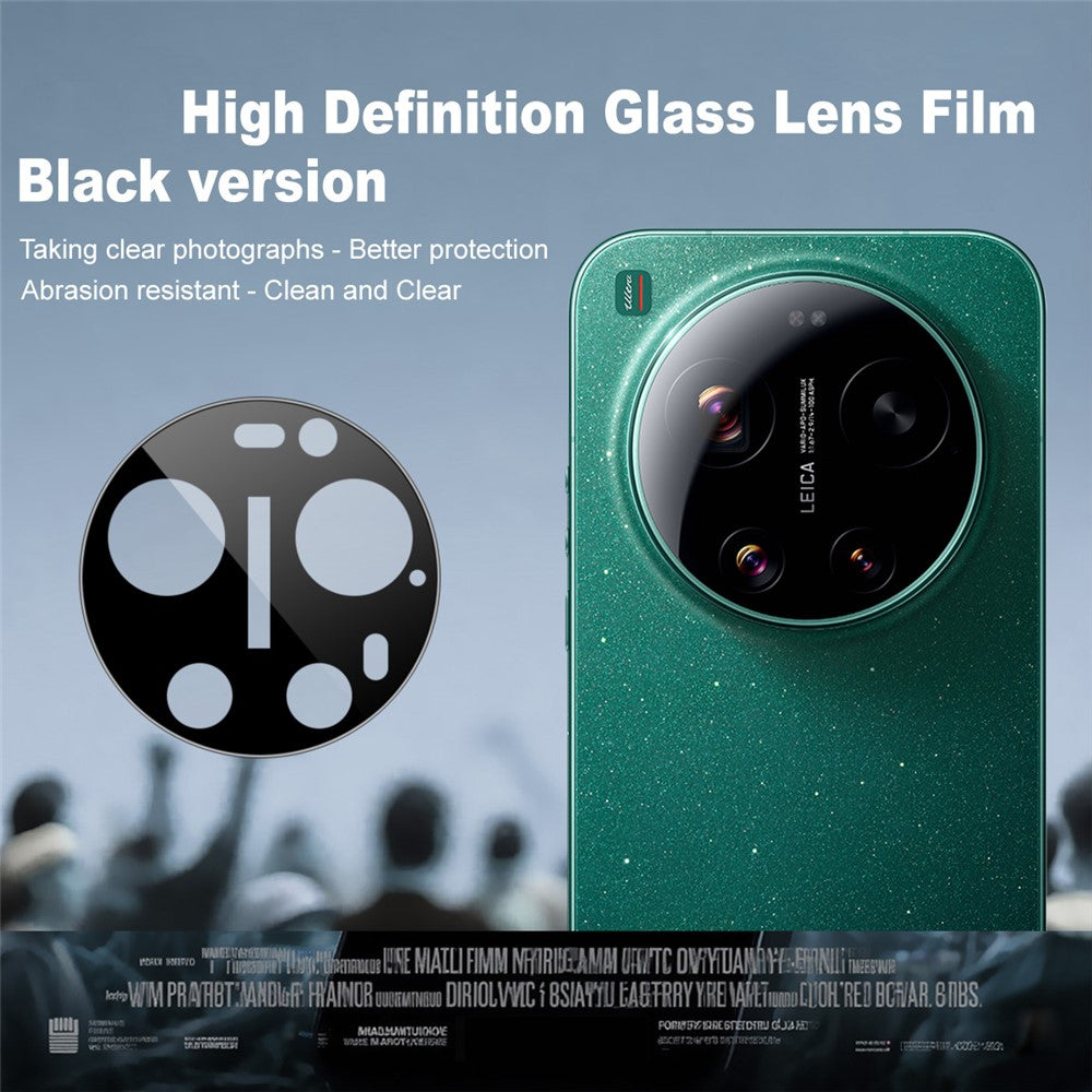 IMAK För Xiaomi 17 Ultra 5G Kameralinsskydd Härdat Glas HD Klar Heltäckande Linsfilm