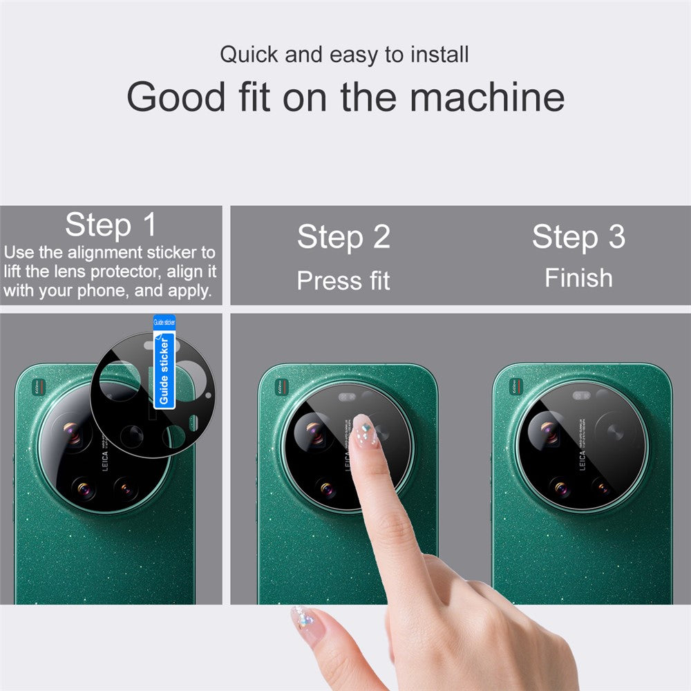 IMAK För Xiaomi 17 Ultra 5G Kameralinsskydd Härdat Glas HD Klar Heltäckande Linsfilm