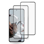 AMORUS 2 st/set för Xiaomi 12T 5G/Redmi K50 Ultra 5G HD klart helhäftande härdat glas sekundärhärdande silkestryck helskärmsskydd