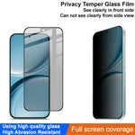 IMAK For Xiaomi Redmi Turbo 5 5G  /  Poco X8 Pro 5G Privacy Screen Protector Anti Peep Full Cover Tempered Glass Film (Fingerprint Unlock)
