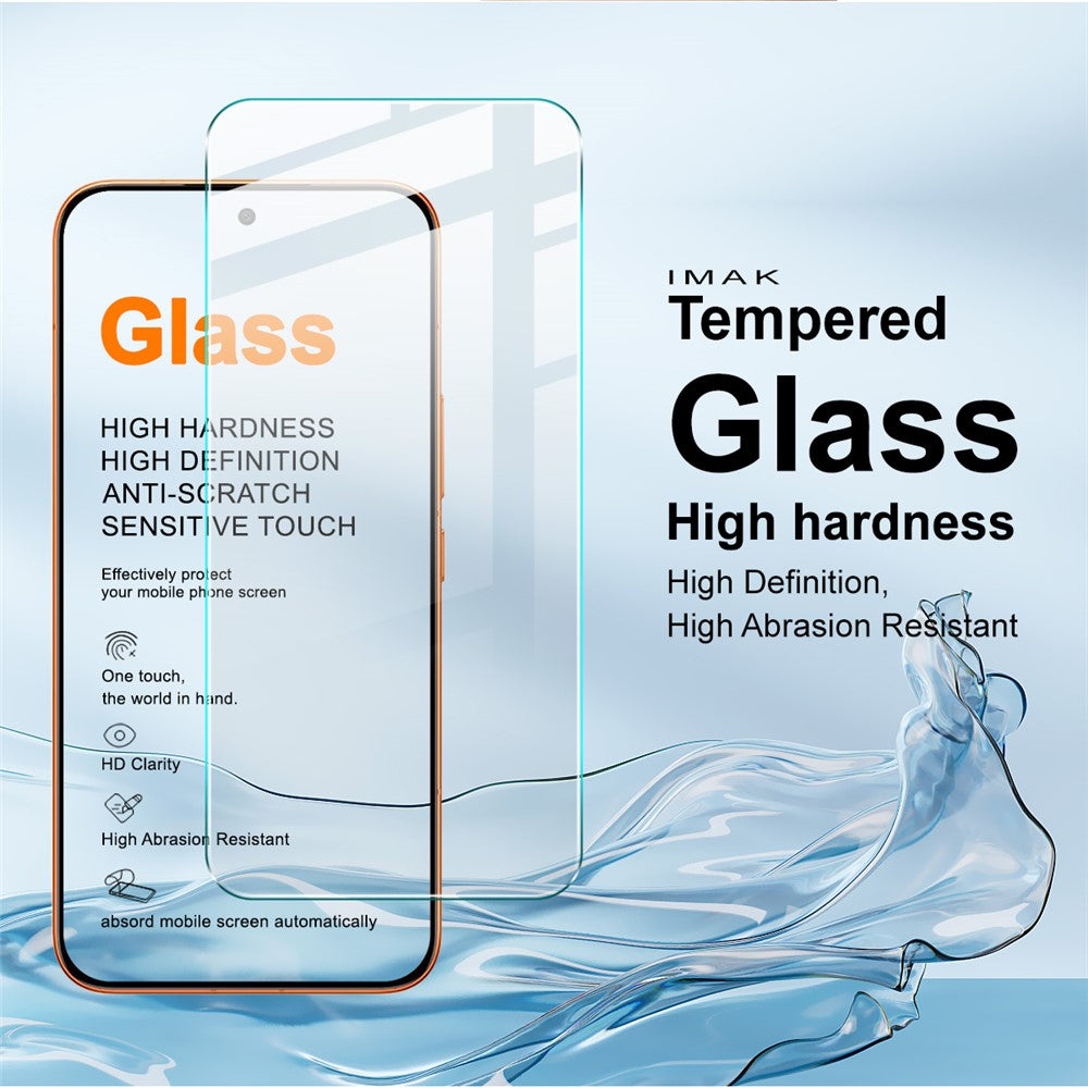 IMAK H-serien för Xiaomi Redmi Turbo 5 Max 5G / Poco X8 Pro Max 5G skärmskydd härdat glasfilm (ej heltäckande) (fingeravtryckslåsning)