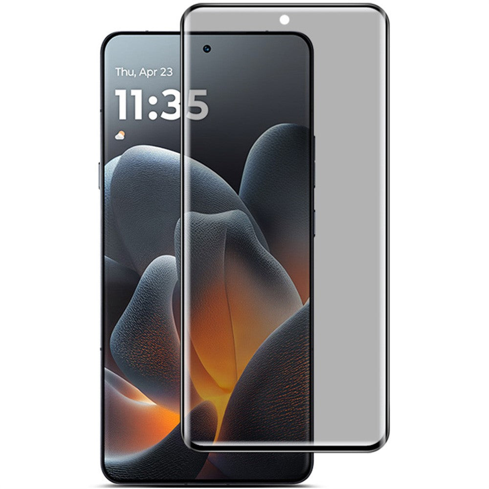 IMAK anti-spion-skærmbeskyttelse til Motorola Edge 70 Ultra 5G / Moto X70 Air Pro 5G / Signature 5G, fuldt dækkende hærdet glasfilm med beskyttelse fra siden