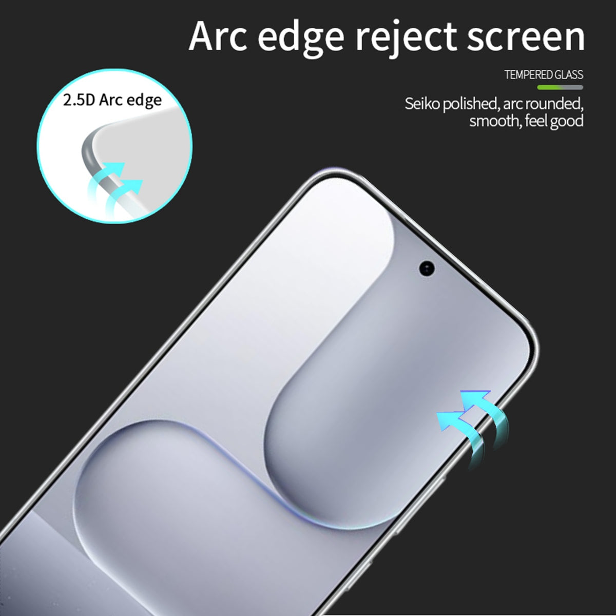 MOFI For Honor 500 5G / Honor 500 Pro 5G Screen Protector  9H Full Glue Full Coverage High Aluminum-Silicon Glass Film