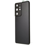 Til Samsung Galaxy S21 Ultra 5G G998 batteridæksel med klistermærke + kameralinseovertræk