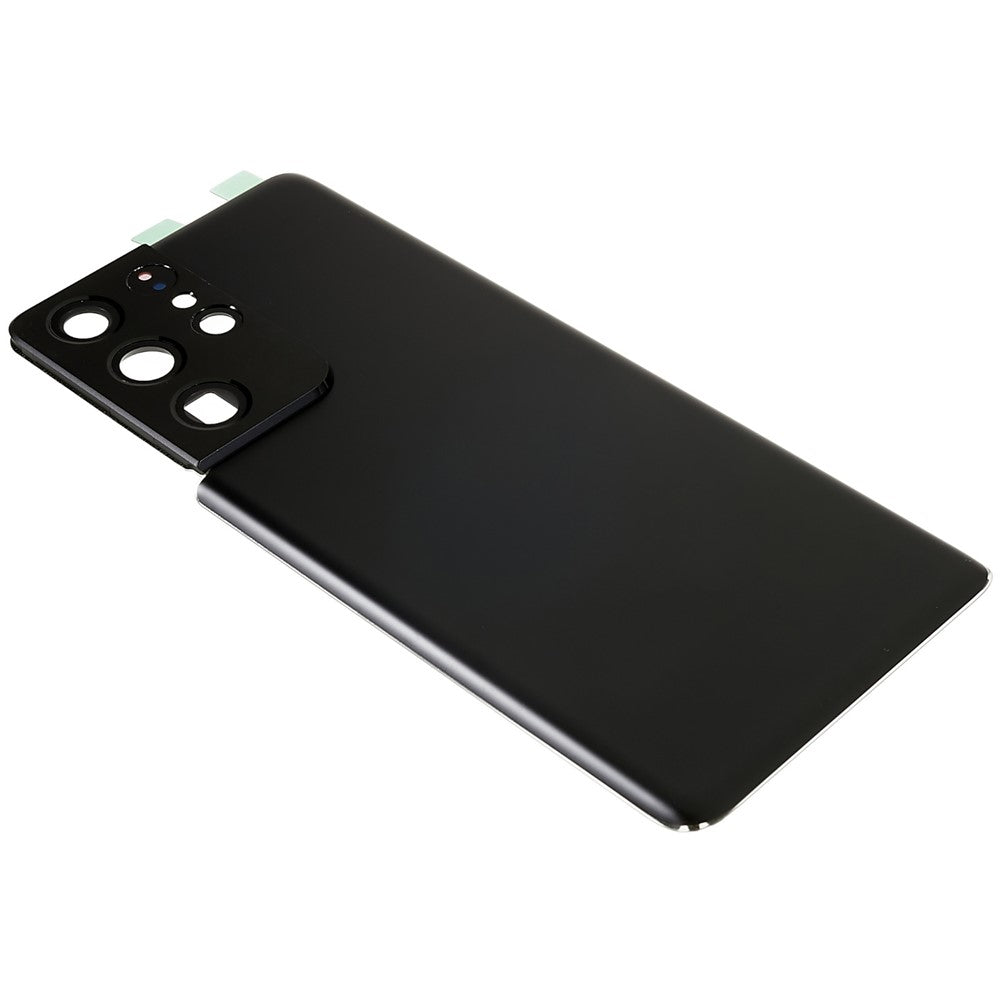 Til Samsung Galaxy S21 Ultra 5G G998 batteridæksel med klistermærke + kameralinseovertræk