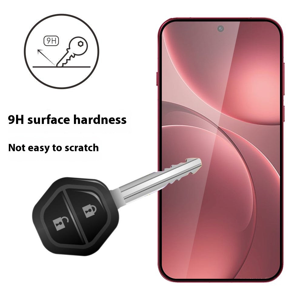 ITIETIE For Oppo Find X9 Pro 5G Silk Printing Tempered Glass 0.25mm High Aluminum Full Screen Protector, Full Glue