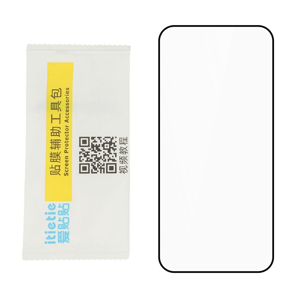 ITIETIE For Oppo Find X9 Pro 5G Silk Printing Tempered Glass 0.25mm High Aluminum Full Screen Protector, Full Glue