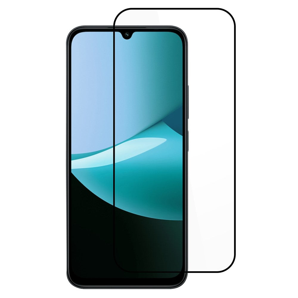 ITIETIE 2PCS Silk Printing Tempered Glass For Xiaomi Redmi 15C 4G (Global) (171mm)  /  Poco C85 4G (171mm) 0.25mm High Aluminum Full Screen Protector, Full Glue