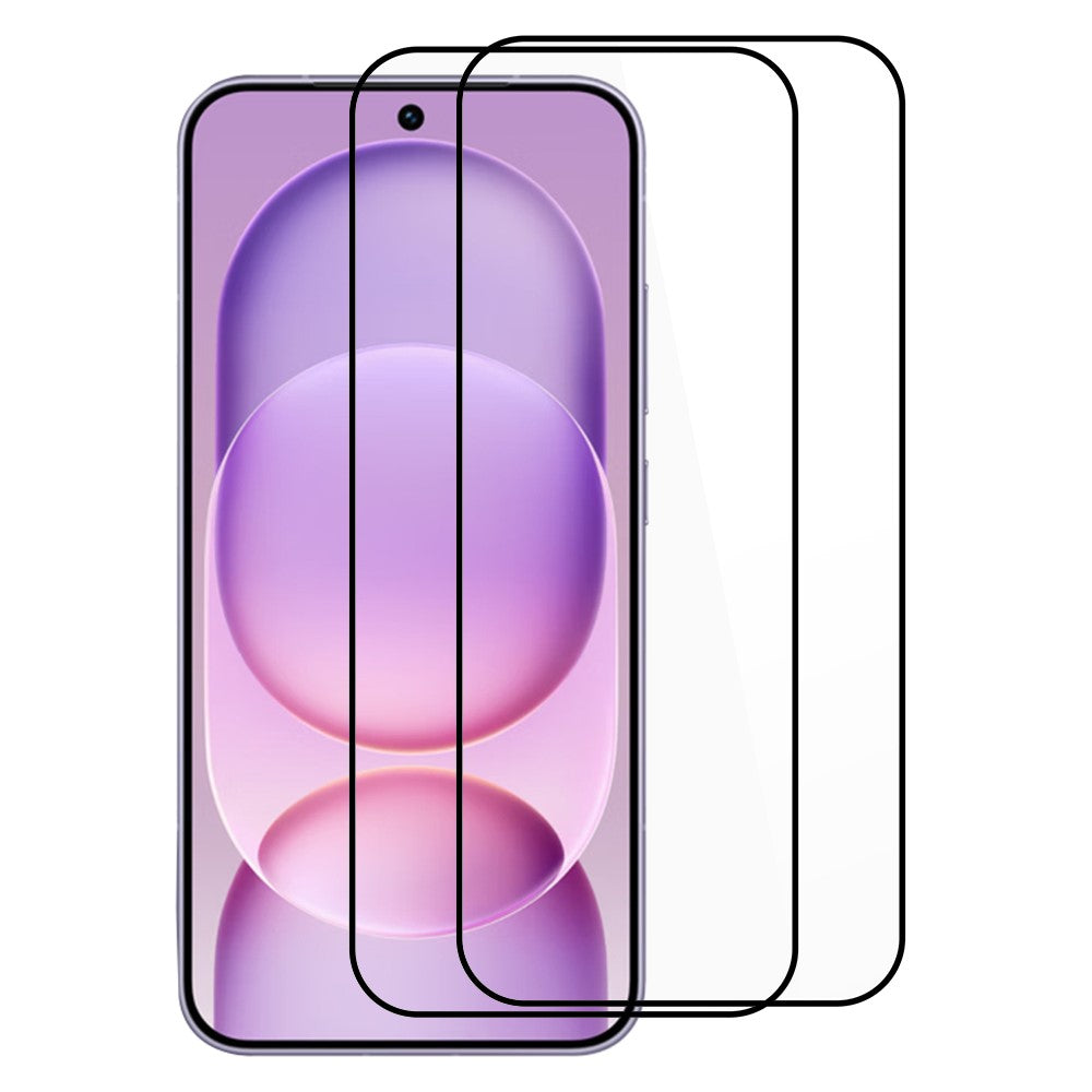 ITIETIE 2PCS For Honor Magic8 Pro Air 5G Silk Printing Tempered Glass 0.25mm High Aluminum Full Screen Protector, Full Glue