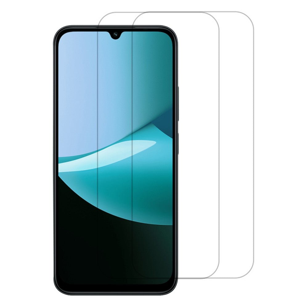 ITIETIE 2PCS Silk Printing Tempered Glass For Xiaomi Redmi 15C 4G (Global) (171mm) / Poco C85 4G (171mm) 0.25mm High Alutector, Full Glue, Not Complete Covering