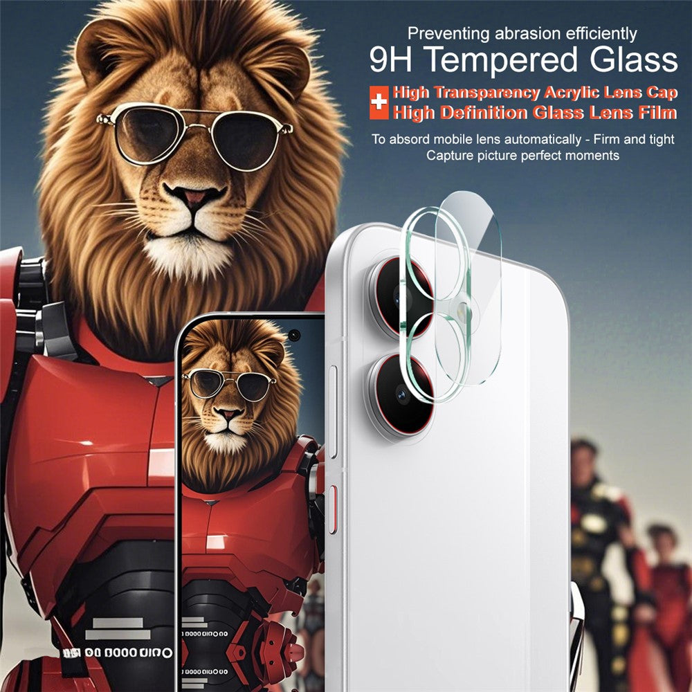 IMAK For Xiaomi Redmi Turbo 5 5G / Poco X8 Pro 5G Tempered Glass Full Cover Camera Lens Protector + Acrylic Lens Cap
