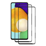 AMORUS 2 stk./sæt silketrykt hærdet glasfilm til Samsung Galaxy A54 5G, ultraklar, fuld dækning, fuldklæbende, sekundærhærdende, ridsefast fuldskærmsbeskyttelse