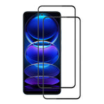 AMORUS 2Pcs / Set For Xiaomi Redmi Note 12 Pro+ 5G Silk Printing Tempered Glass Ultra Clear Full Glue Secondary Hardening Anti-scratch Full Screen Protector