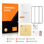 AMORUS 2Pcs / Set For Xiaomi Redmi Note 12 Pro+ 5G Silk Printing Tempered Glass Ultra Clear Full Glue Secondary Hardening Anti-scratch Full Screen Protector