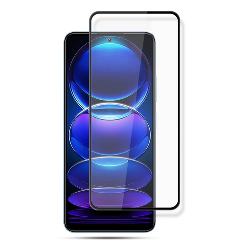 AMORUS Helskärmsskydd för Xiaomi Redmi Note 12 Pro 5G / 12 Pro Speed 5G / Poco X5 Pro 5G PU-läder Stativ Plånboksfodral med rem Reptåligt HD-silkestryck Fullt lim Sekundärhärdande härdat glasfilm