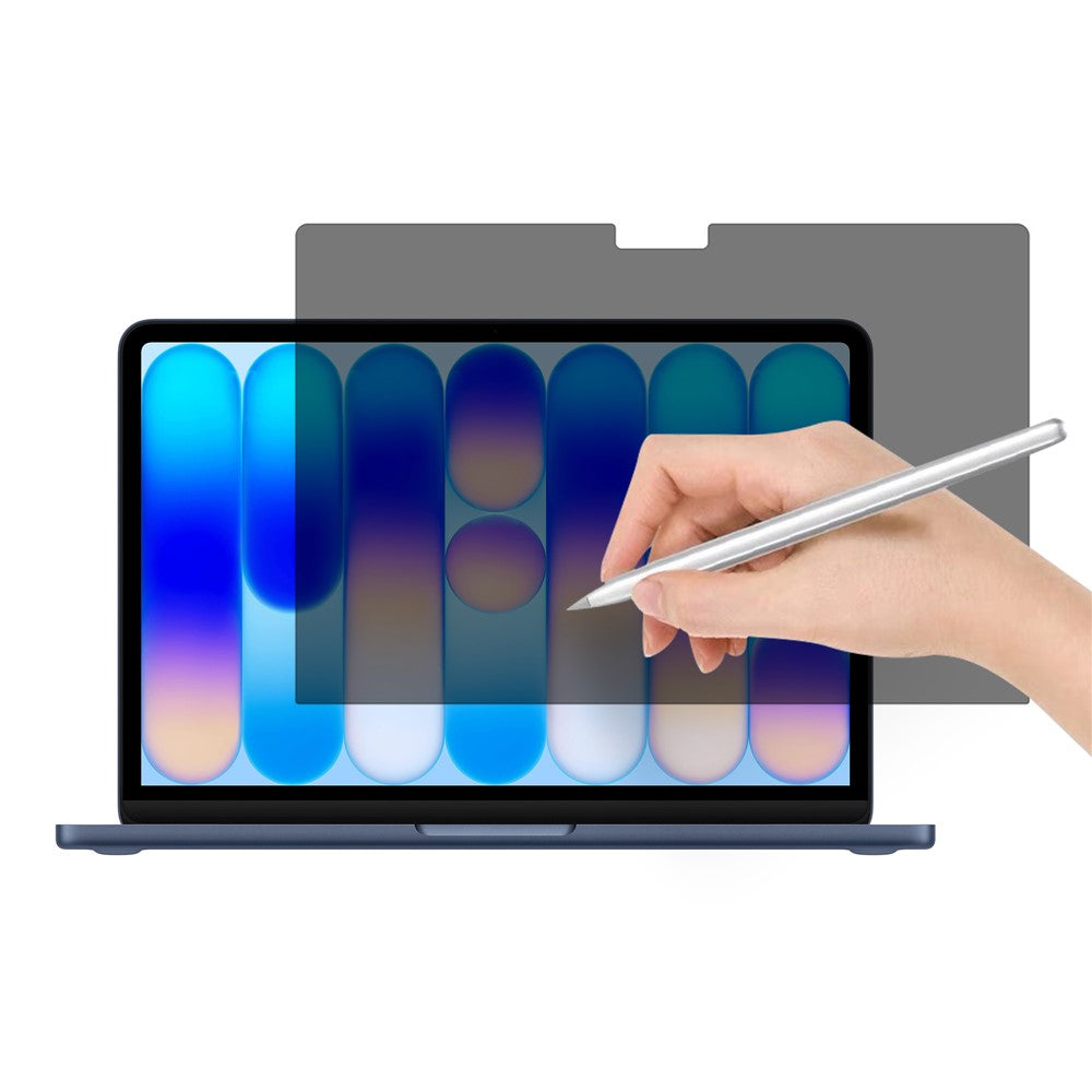 For MacBook Neo 13 inch (2026) 360 Degree Anti-spy PET Full Screen Protector Anti-explosion Film with Fastener