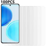 100Pcs For Honor X8d 4G Screen Protector Full Glue Anti-Scratch Tempered Glass Film (NOT Complete Covering) (No Package, with Wipes Set, Dust-absorber, Guide Sticker)