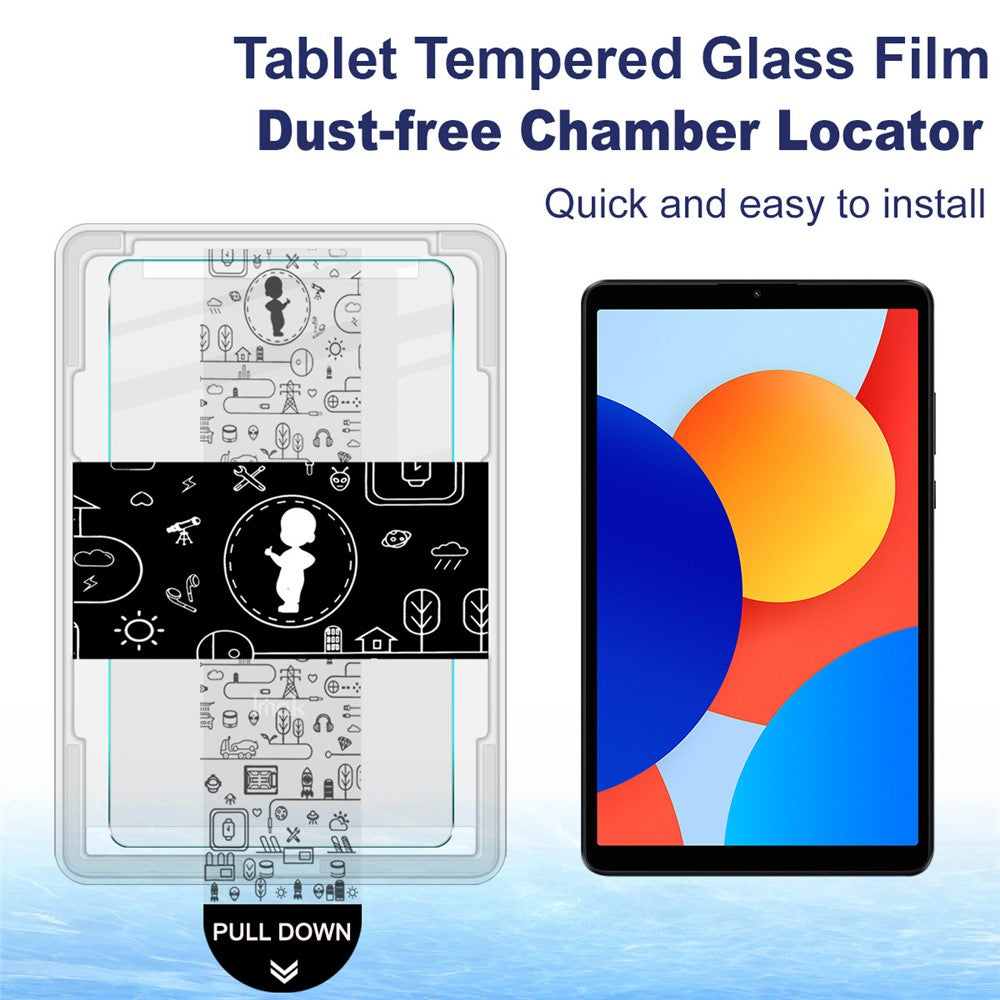 IMAK For Xiaomi Redmi Pad SE 4G 8.7 inch Tempered Glass Full Screen Protector with Dust-free Installation Tool