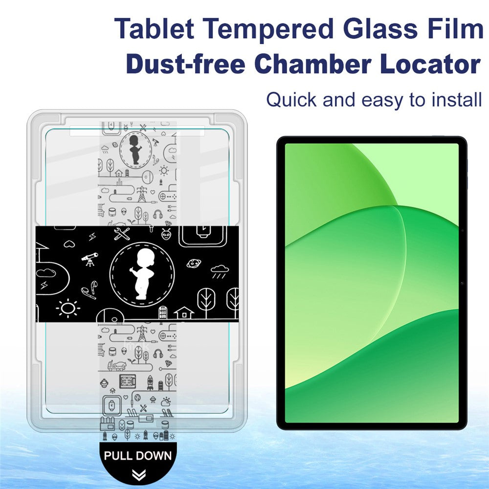 IMAK för Oppo Pad SE härdat glas helskärmsskydd med dammfritt installationsverktyg