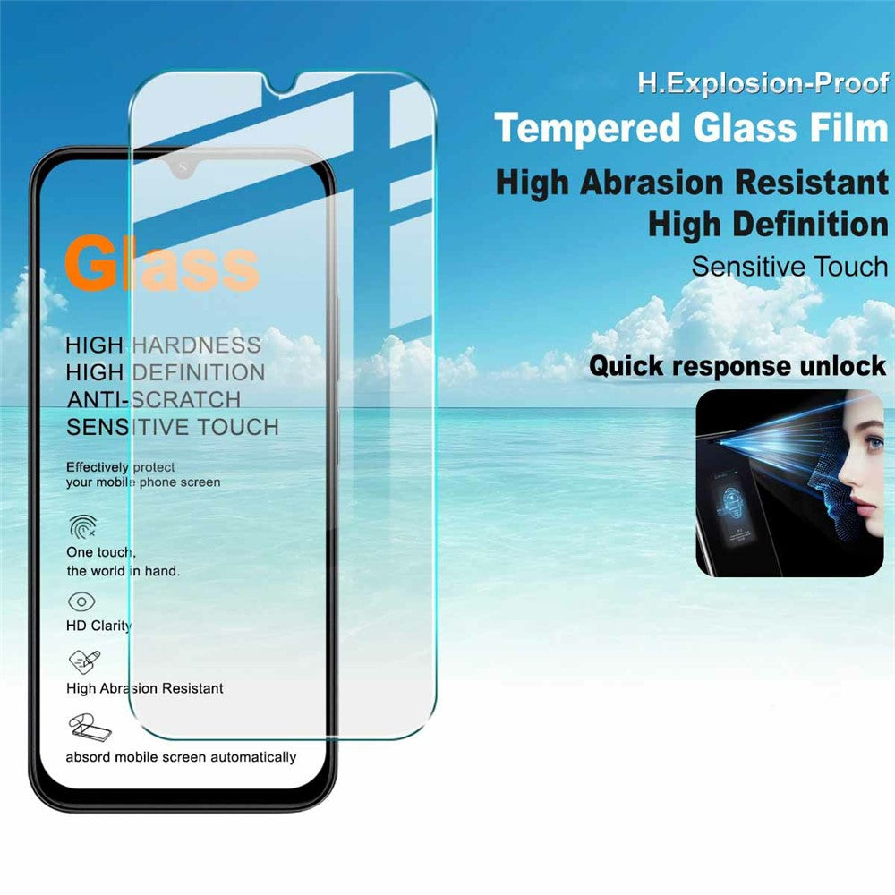IMAK H Series Tempered Glass Film For Xiaomi Redmi A7 Pro 4G (171.56mm) / Redmi A7 Pro 5G / Poco C85x 5G / Poco C81 Pro 4G / Poco C81 4G / Poco C9E 4G Screen Protector (Not Complete Coverage)