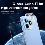 IMAK For Honor X8d 4G Tempered Glass Full Cover Camera Lens Protector + Acrylic Lens Cap