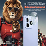 IMAK For Honor X8d 4G Tempered Glass Full Cover Camera Lens Protector + Acrylic Lens Cap