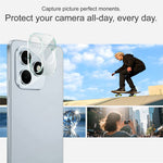 IMAK For Honor X8d 4G Tempered Glass Full Cover Camera Lens Protector + Acrylic Lens Cap