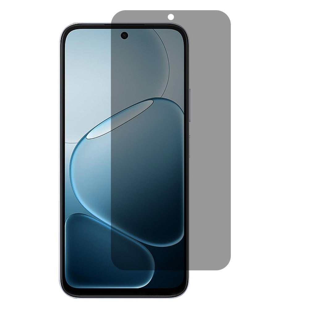 Oppo K14x 5G 2.5D Arc Edge Anti-Spy Helskärmsskydd Helhäftande Hög Aluminium-Silicon Glasfilm