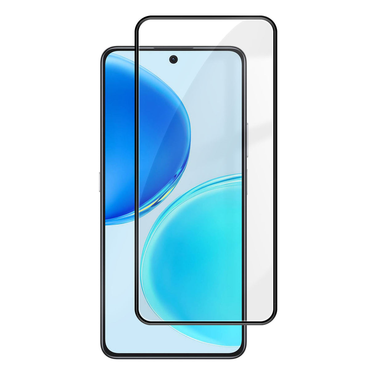For Honor X8d 4G HD Full Screen Protector Silk Printing Black Edge High Aluminium-silicon Glass Film