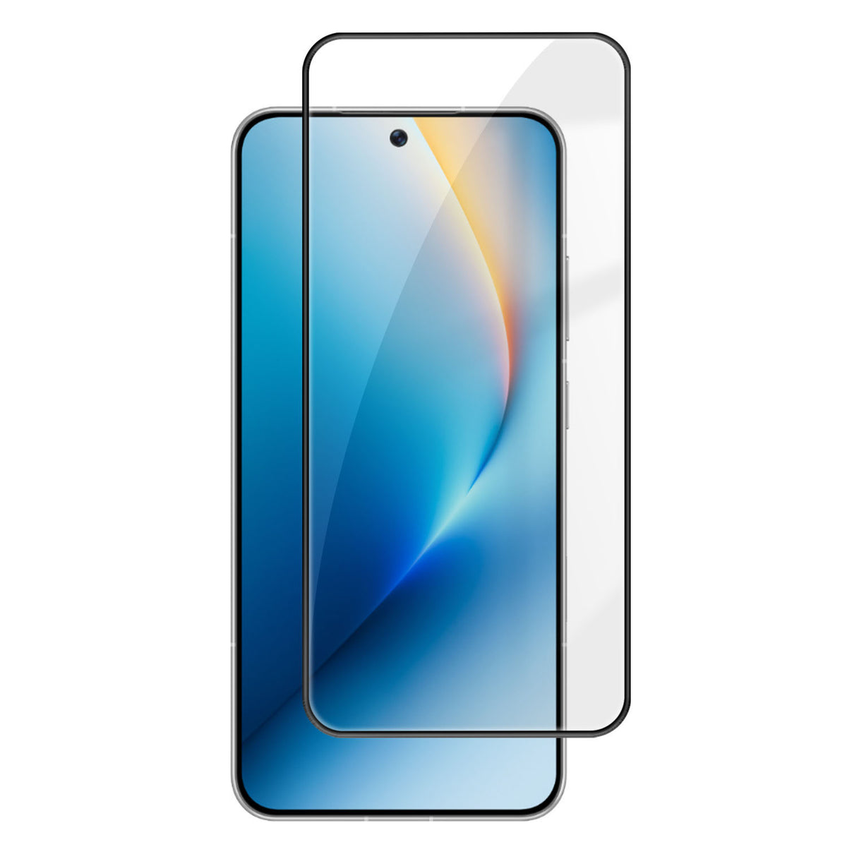For Honor Win RT 5G / Honor Win 5G HD Full Screen Protector Silk Printing Black Edge High Aluminium-silicon Glass Film