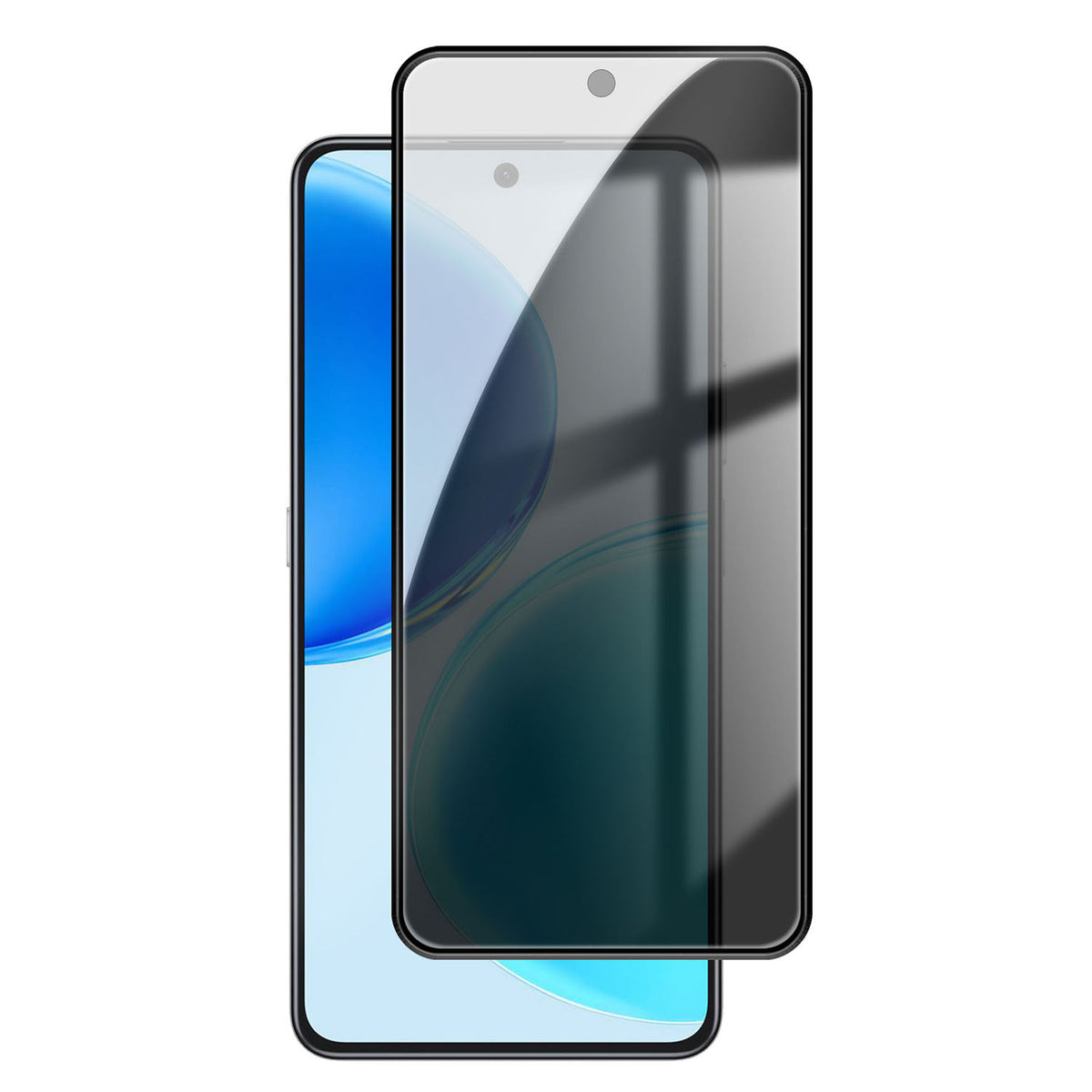Til Honor X8d 4G Anti Spy Privacy Full Screen Protector Sort kant Høj aluminium-silicium glasfilm