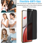 Til Honor X8d 4G Anti Spy Privacy Full Screen Protector Sort kant Høj aluminium-silicium glasfilm