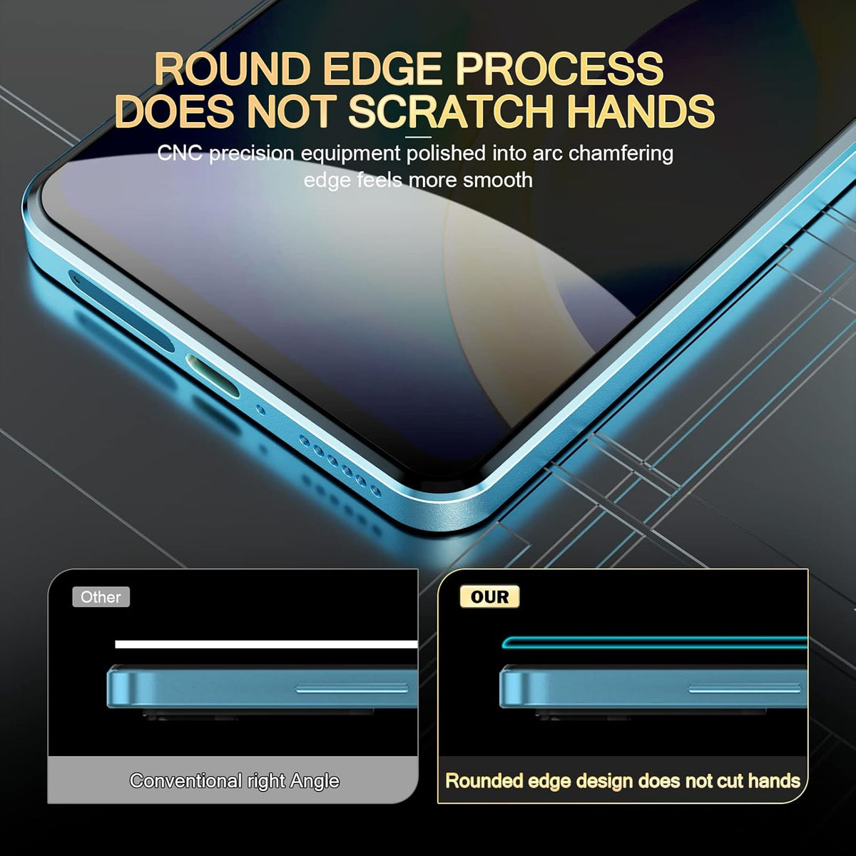 For Oppo Reno15 Pro Max 5G (Global) Anti Spy Privacy Full Screen Protector Black Edge High Aluminium-silicon Glass Film