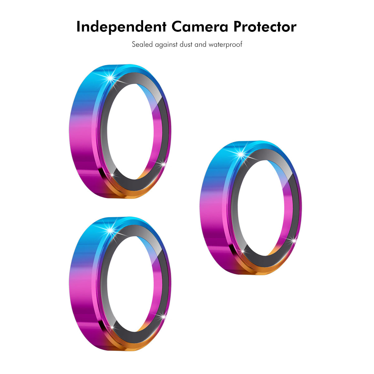 ENKAY HAT PRINCE For Honor 600 Lite 5G Camera Lens Protector Metal Ring Lens Film