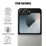 For Samsung Galaxy Z Flip7 FE 5G / Galaxy Z Flip6 5G Full Cover Camera Lens Protector Silk Print HD Anti Fingerprint AR Tempered Glass Lens Film
