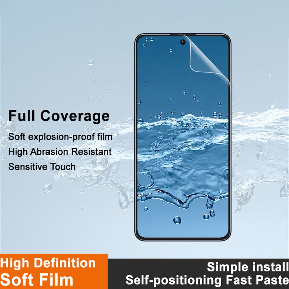 IMAK Hydrogel Film 4th For Honor X8d 4G Full Screen Protector Ultra Clear Full Glue Soft TPU Film (Fingerprint Unlock)