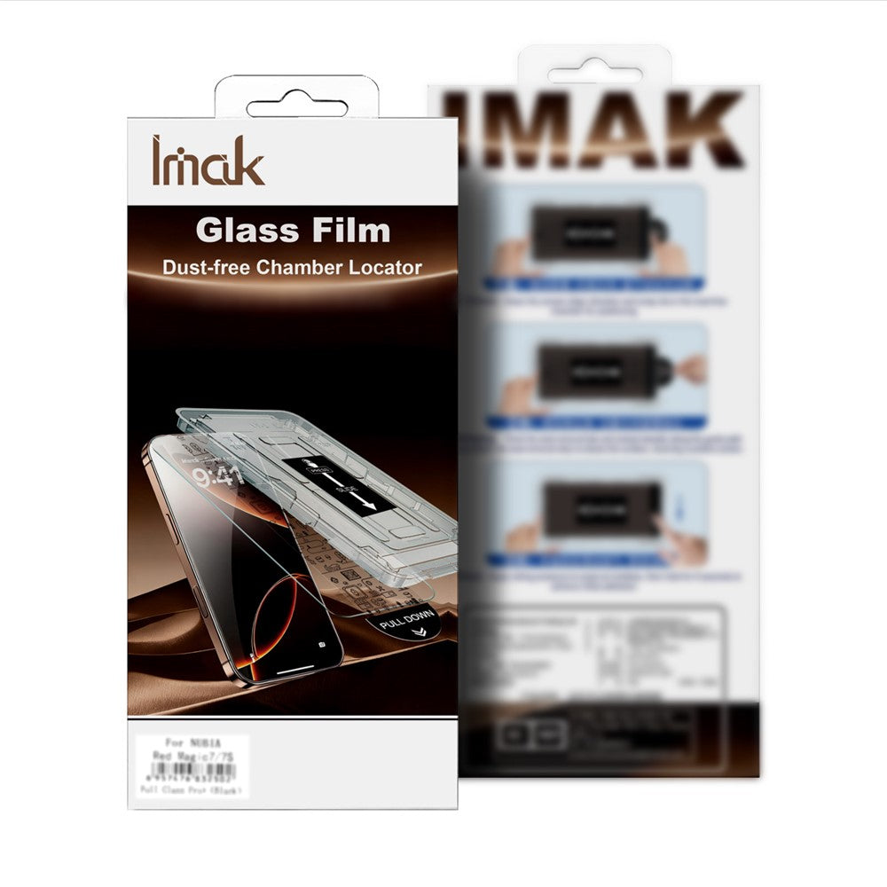 IMAK For Honor Power2 5G by Leica Tempered Glass Screen Protector with Dust-free Installation Tool (Fingerprint Unlock) (Not Complete Coverage)