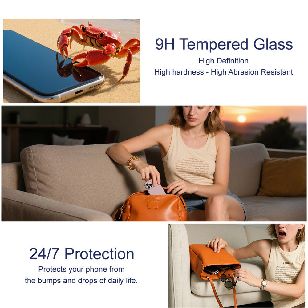 IMAK For Honor Power2 5G by Leica Tempered Glass Screen Protector with Dust-free Installation Tool (Fingerprint Unlock) (Not Complete Coverage)