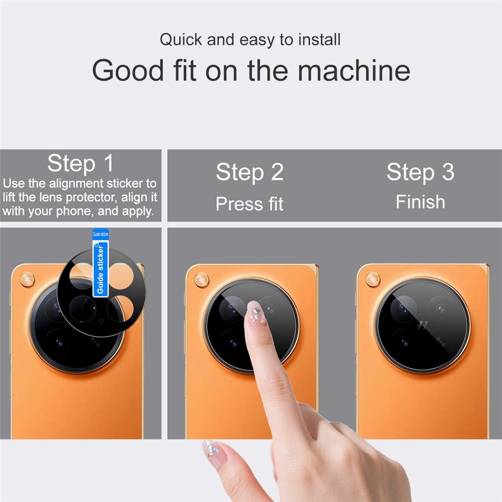 IMAK För Oppo Find N6 5G Kameralinsskydd Härdat Glas HD Klar Heltäckande Linsfilm