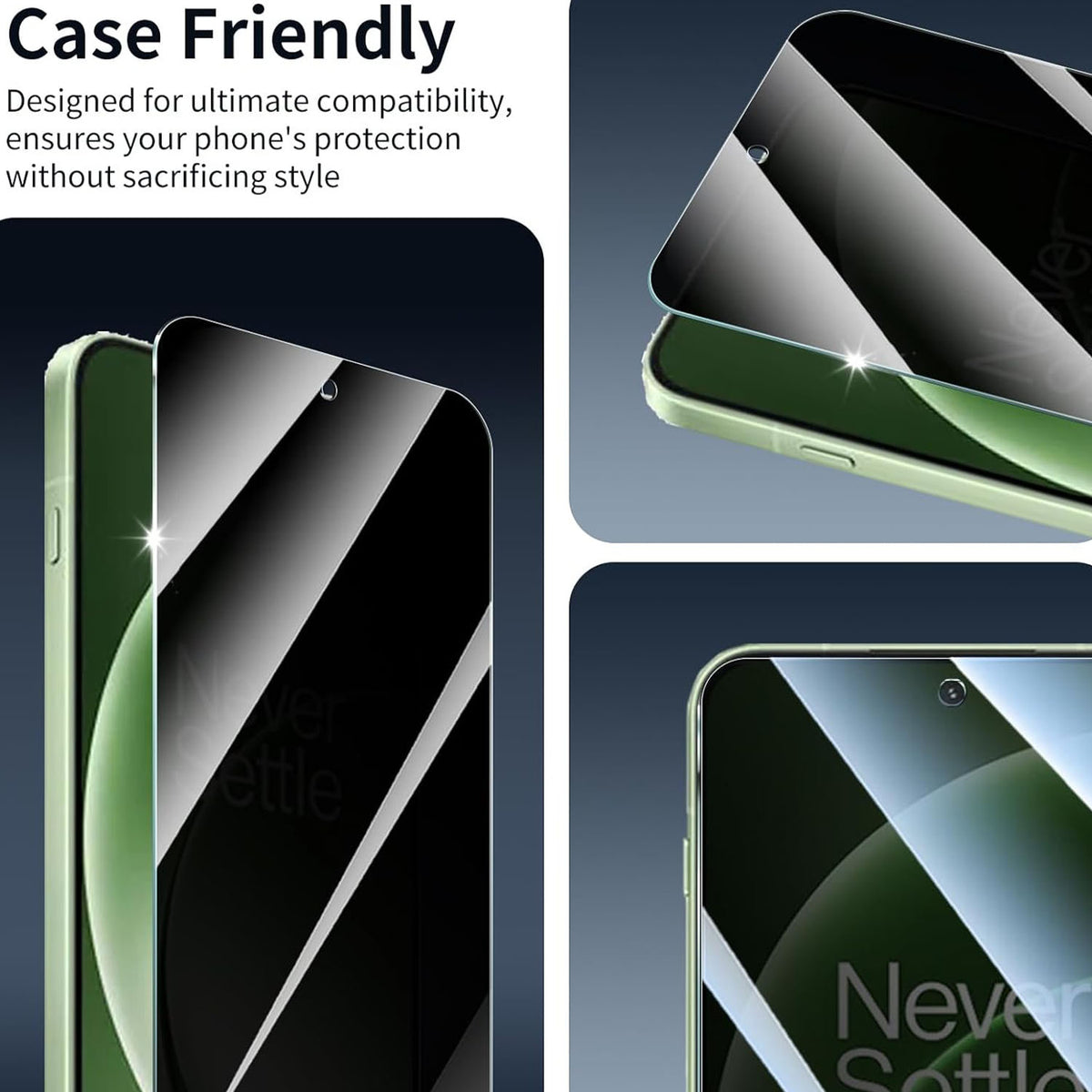 Til OnePlus 15T 5G Anti Spy Privacy Fuld Skærmbeskytter Sort Kant Høj Aluminium-silicium Glasfilm