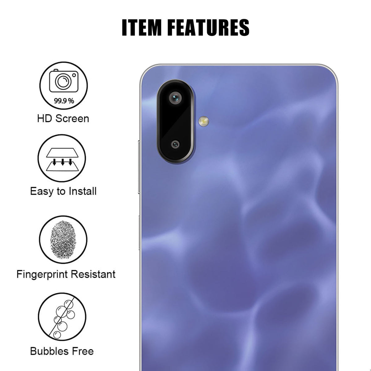 Samsung Galaxy F06 5G / Galaxy M06 5G Heltäckande Kameralinsskydd Högupplöst Anti-Fingeravtryck AR Härdat Glas Linsfilm