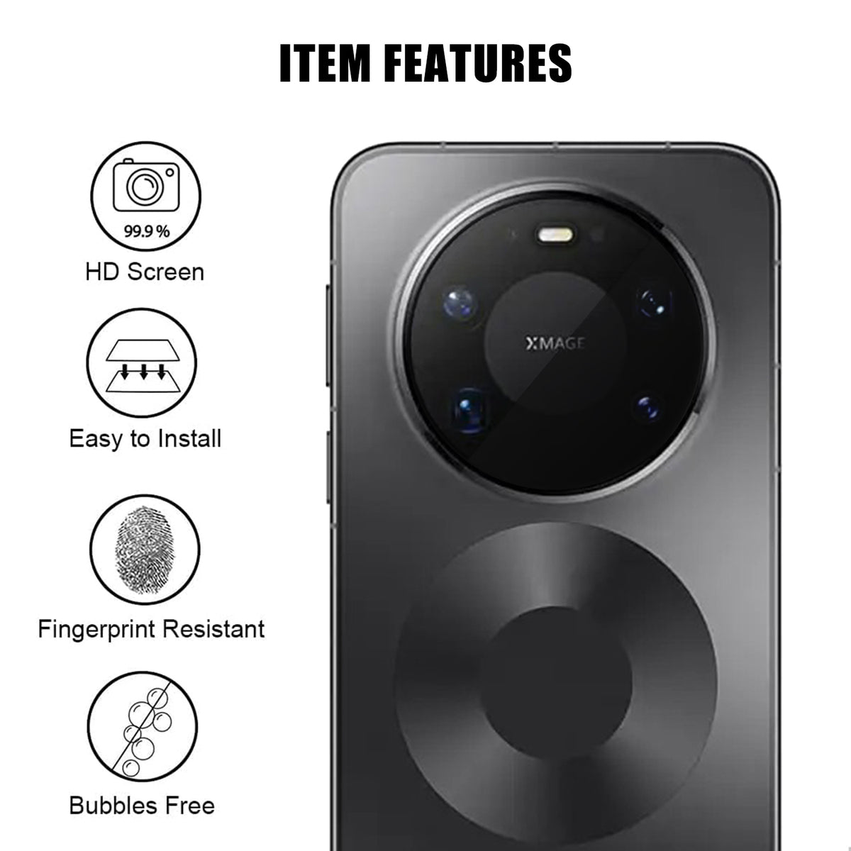 Huawei Mate 80 Pro Max komplet kameralinsebeskyttelse i høj opløsning, anti-fingeraftryk, AR-hærdet glaslinsefilm