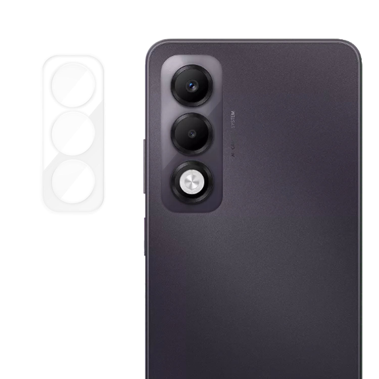 Oppo K13x 5G Heltäckande Kameralinsskydd Högupplöst Anti-Fingeravtryck AR Härdat Glas Linsfilm