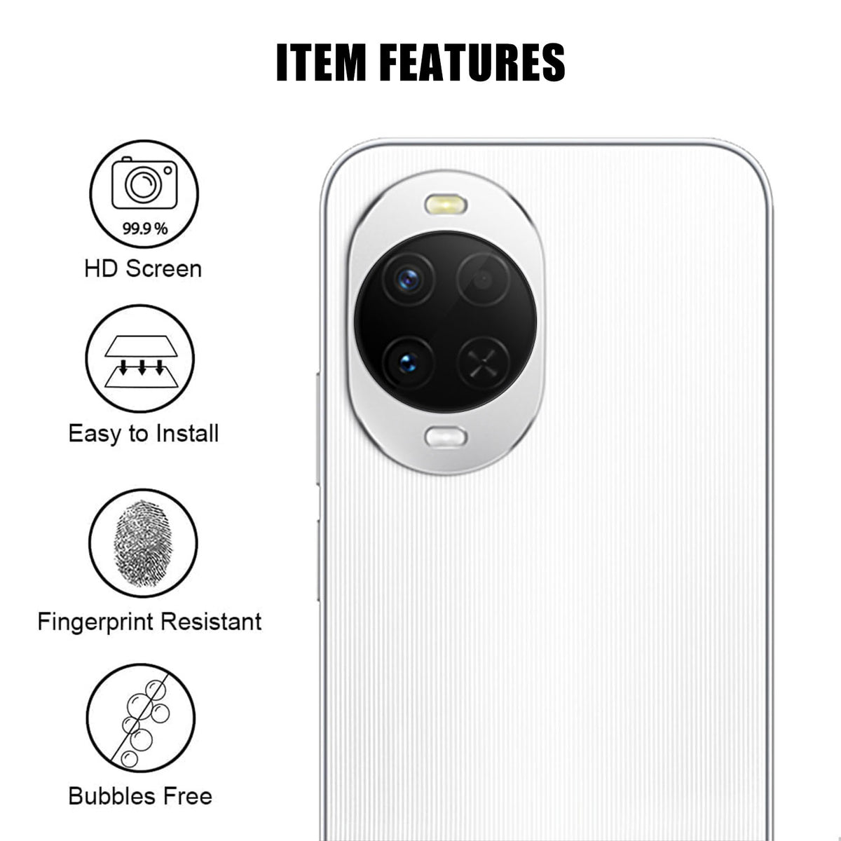 Huawei Nova 15 5G Heltäckande Kameralinsskydd Högupplöst Anti-Fingeravtryck AR Härdat Glas Linsfilm