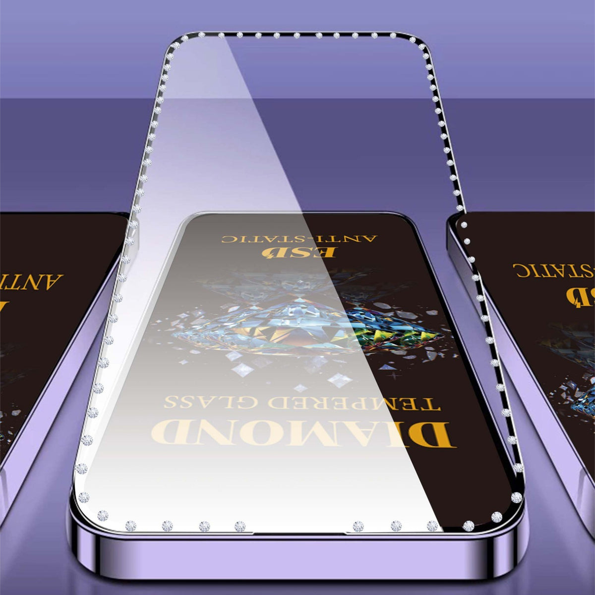 For Samsung Galaxy A08 5G / A08 4G / A07 5G / A07 4G 10Pcs Tempered Glass Diamond Silk Printing Full Screen HD Anti-Static Screen Protector
