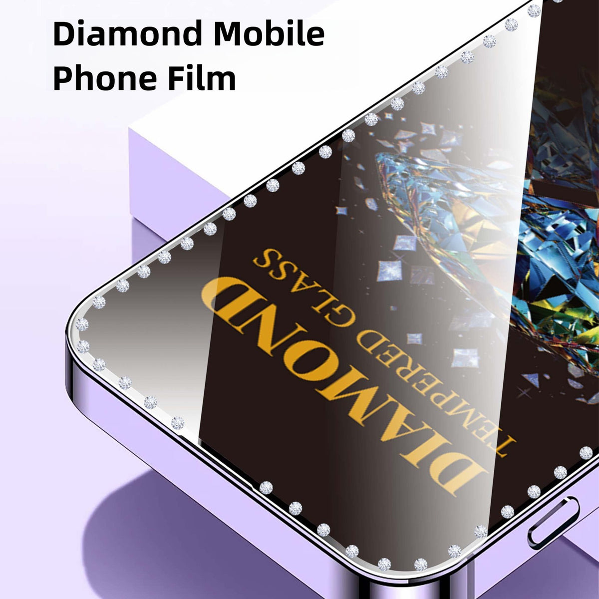 For Samsung Galaxy A08 5G / A08 4G / A07 5G / A07 4G 10Pcs Tempered Glass Diamond Silk Printing Full Screen HD Anti-Static Screen Protector
