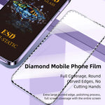 For Samsung Galaxy A08 5G / A08 4G / A07 5G / A07 4G 10Pcs Tempered Glass Diamond Silk Printing Full Screen HD Anti-Static Screen Protector